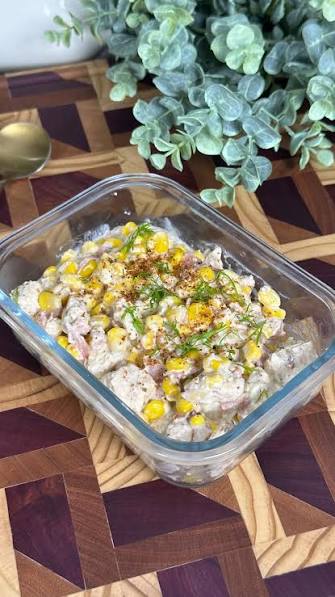 Desgranado de Maíz con Pollo y Tocineta